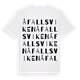 White t-shirt med Åfallsviken ordlek t-shirt
