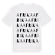 White t-shirt med Afrika ordlek t-shirt