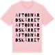 Pink Cotton t-shirt med Aftonvardskärret ordlek t-shirt