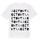 White t-shirt med Agetomta ordlek t-shirt