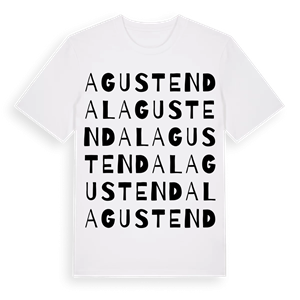 Agustendal ordlek t-shirt – ekologisk bomull t-shirt från Pinshirt