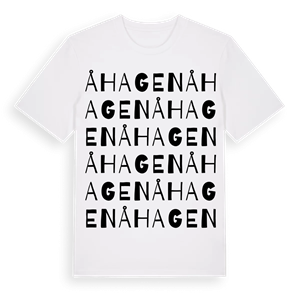 Åhagen ordlek t-shirt – ekologisk bomull t-shirt från Pinshirt