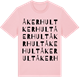 Pink Cotton t-shirt med Åkerhult ordlek t-shirt