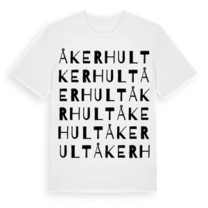 Åkerhult ordlek t-shirt – ekologisk bomull t-shirt från Pinshirt