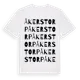 White t-shirt med Åkerstorp ordlek t-shirt