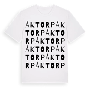 Åktorp ordlek t-shirt – ekologisk bomull t-shirt från Pinshirt