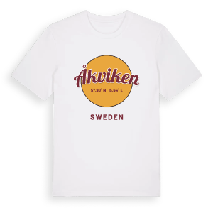 Åkviken cirkel t-shirt – ekologisk bomull t-shirt från Pinshirt