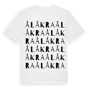Ålåkra ordlek t-shirt – ekologisk bomull t-shirt från Pinshirt