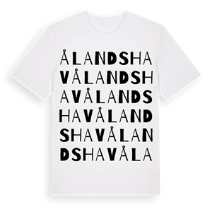 Ålands hav ordlek t-shirt – ekologisk bomull t-shirt från Pinshirt