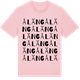 Pink Cotton t-shirt med Åläng ordlek t-shirt