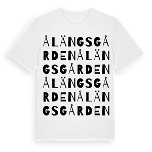 Ålängsgården ordlek t-shirt – ekologisk bomull t-shirt från Pinshirt