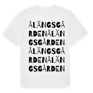 Ålängsgården ordlek t-shirt – ekologisk bomull t-shirt från Pinshirt