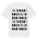 White t-shirt med Ålängsgården ordlek t-shirt