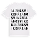 Ålängsviken ordlek t-shirt