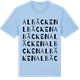 Blue Soul t-shirt med Albäcken ordlek t-shirt