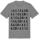 Mid Heather Gray t-shirt med Albäcken ordlek t-shirt