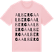 Pink Cotton t-shirt med Alberga ordlek t-shirt