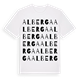 White t-shirt med Alberga ordlek t-shirt