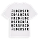 Åldersfred ordlek t-shirt