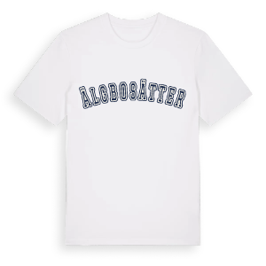 Älgbosätter college t-shirt – ekologisk bomull t-shirt från Pinshirt