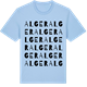Blue Soul t-shirt med Alger ordlek t-shirt