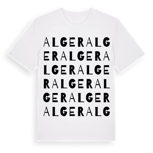 Alger ordlek t-shirt – ekologisk bomull t-shirt från Pinshirt