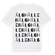 White t-shirt med Älghällen ordlek t-shirt