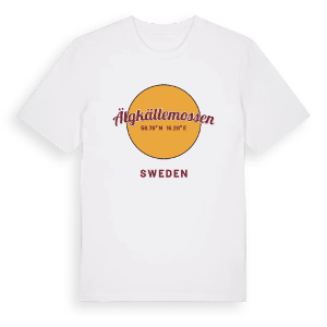 Älgkällemossen cirkel t-shirt – ekologisk bomull t-shirt från Pinshirt