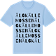 Blue Soul t-shirt med Älgkällemossen ordlek t-shirt