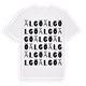 White t-shirt med Älgö ordlek t-shirt
