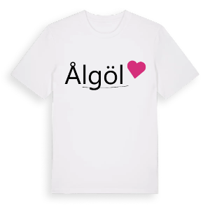 Ålgöl hjärta t-shirt – ekologisk bomull t-shirt från Pinshirt