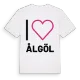 Jag älskar Ålgöl t-shirt stort tryck