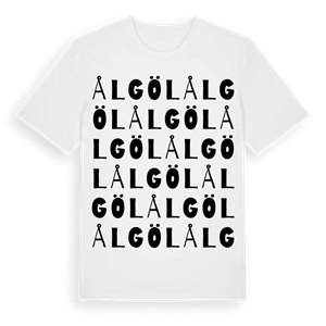 Ålgöl ordlek t-shirt – ekologisk bomull t-shirt från Pinshirt