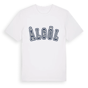 Ålgöl college t-shirt – ekologisk bomull t-shirt från Pinshirt