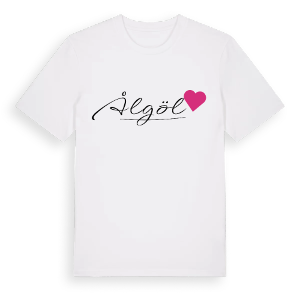 Ålgöl hjärta t-shirt – ekologisk bomull t-shirt från Pinshirt