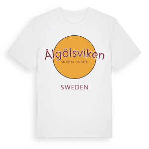 Ålgölsviken cirkel t-shirt – ekologisk bomull t-shirt från Pinshirt
