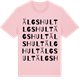 Pink Cotton t-shirt med Älgshult ordlek t-shirt