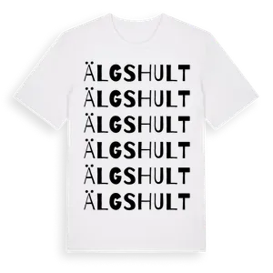 Älgshult ordlek t-shirt – ekologisk bomull t-shirt från Pinshirt