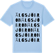 Blue Soul t-shirt med Älgsjöbron ordlek t-shirt
