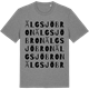 Mid Heather Gray t-shirt med Älgsjöbron ordlek t-shirt