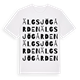 White t-shirt med Älgsjögården ordlek t-shirt