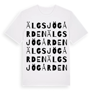 Älgsjögården ordlek t-shirt – ekologisk bomull t-shirt från Pinshirt
