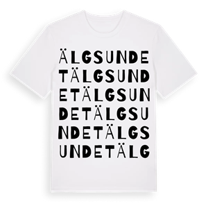 Älgsundet ordlek t-shirt – ekologisk bomull t-shirt från PinShirt