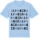 Blue Soul t-shirt med Alhagen ordlek t-shirt
