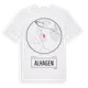 White t-shirt med Alhagen t-shirt
