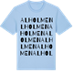 Blue Soul t-shirt med Alholmen ordlek t-shirt