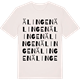 Vintage White t-shirt med Älingen ordlek t-shirt