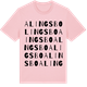 Pink Cotton t-shirt med Alingsbo ordlek t-shirt