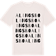 Vintage White t-shirt med Alingsbo ordlek t-shirt