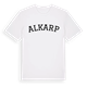 White t-shirt med Alkarp böjd t-shirt